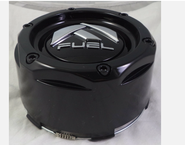 Fuel Wheels GLOSS BLACK Custom Wheel Center Caps # 1003-50SB NEW! (4 CAPS)