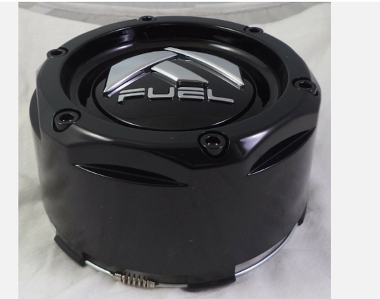 Fuel Wheels GLOSS BLACK Custom Wheel Center Caps # 1003-50SB NEW! (1 CAPS)