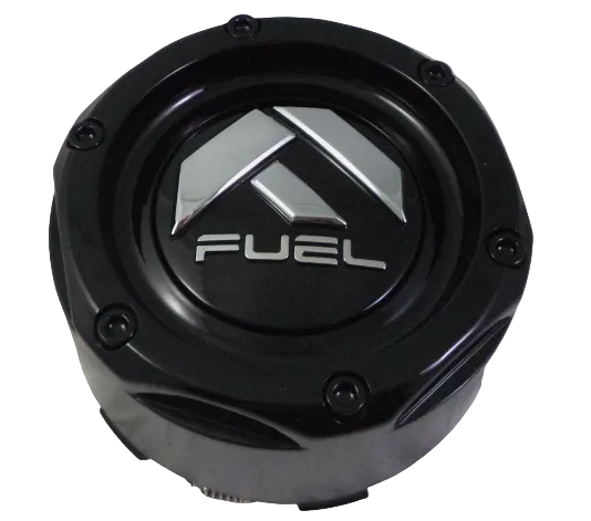 Fuel 1003-50SB gloss black wheel center cap detail