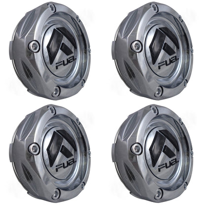 Fuel Offroad Wheels Chrome Custom Wheel Center Cap Caps # 1003-46 (4 CAPS) NEW