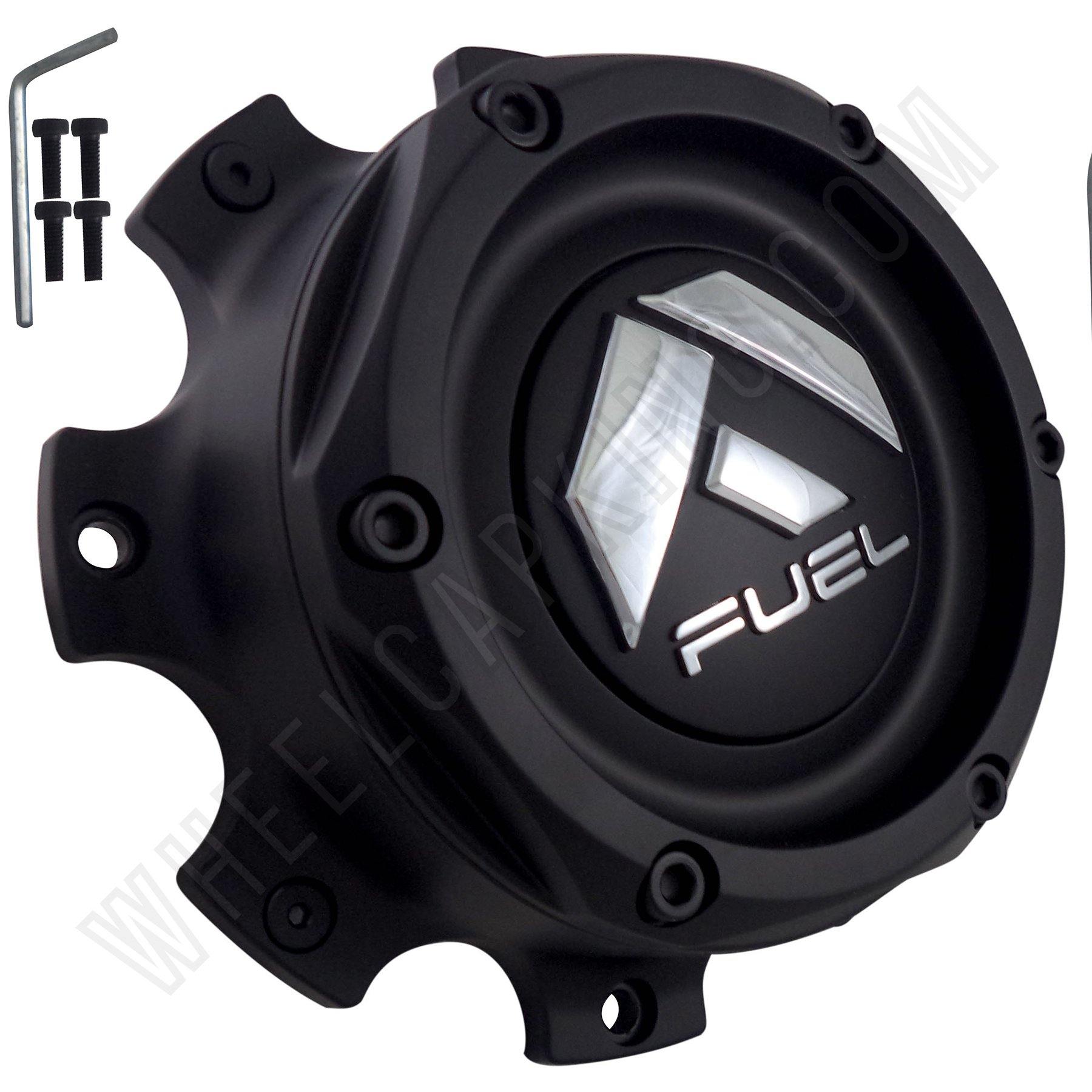 Fuel Offroad Wheels Flat Black Custom Wheel Center Cap # 1004-08B (1 CAP)