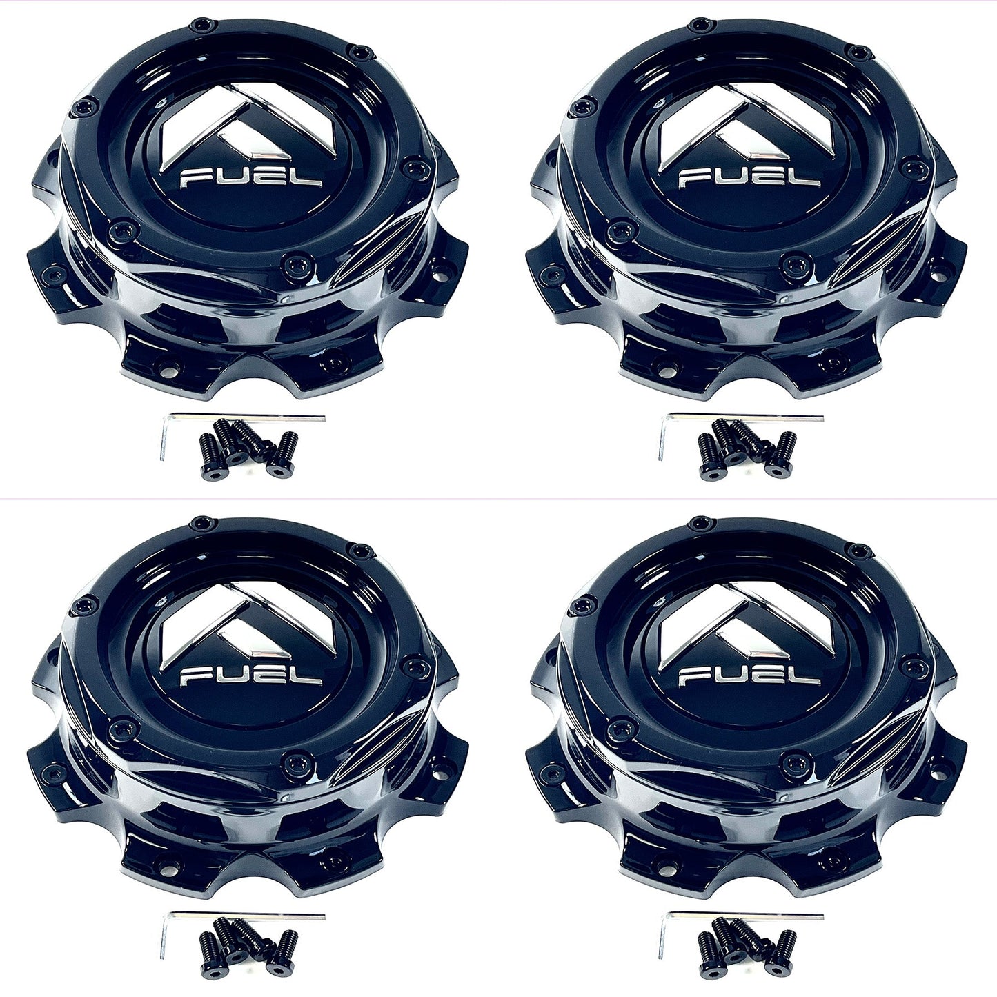 Fuel Off-Road Wheels Gloss Black Wheel Center Hub Cap 8x180 / 1004-10GB (4 CAPS)