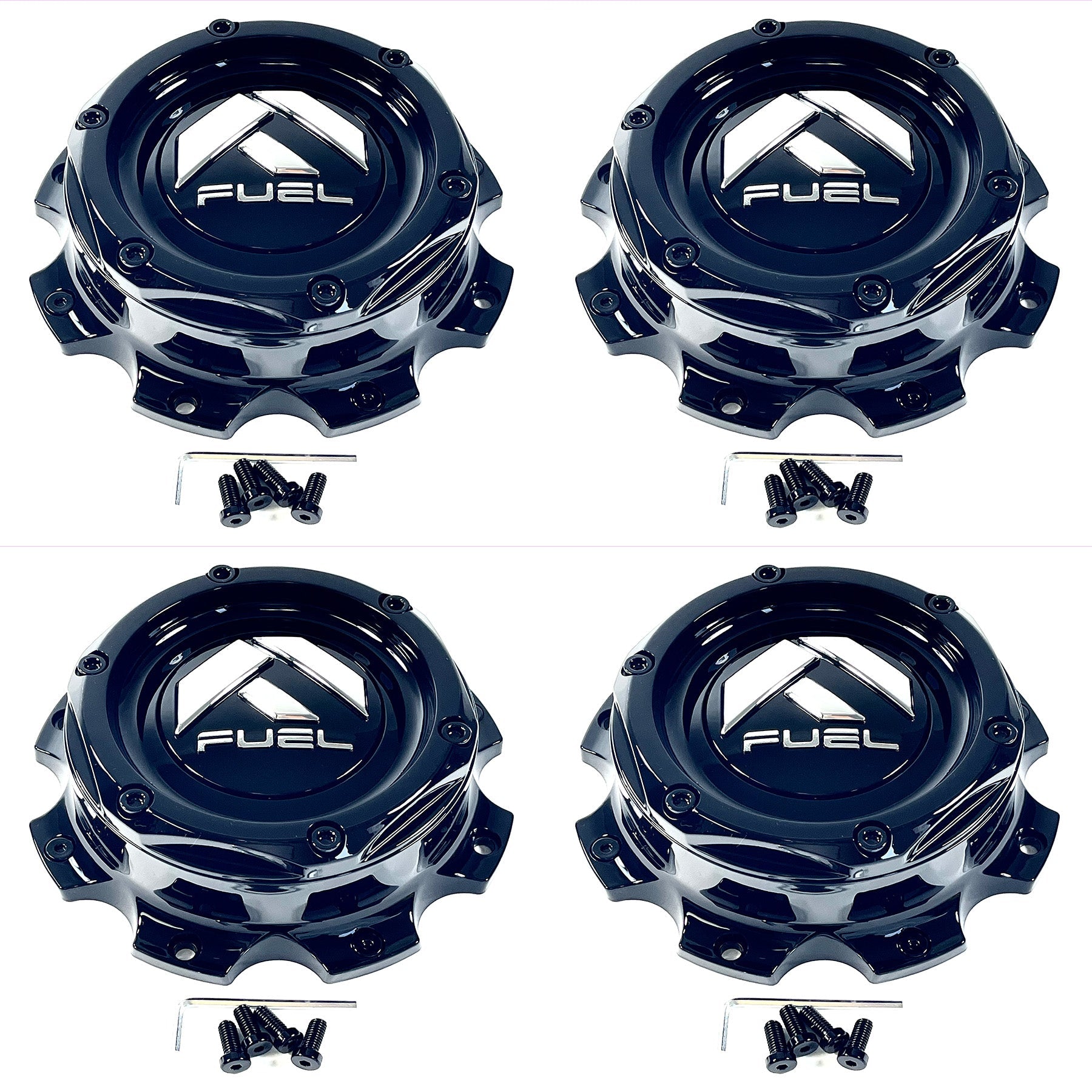 Fuel Off-Road Wheels Gloss Black Wheel Center Hub Cap 8x180 / 1004-10GB (4 CAPS)