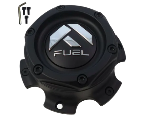 Fuel 1004-27MB flat black wheel center cap detail