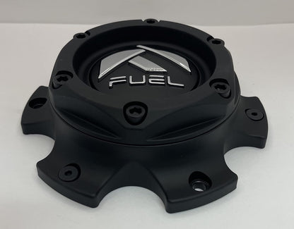Fuel Off-Road 1004-37MB Fuel Black Wheel Center Cap, Chrome (1Pc)