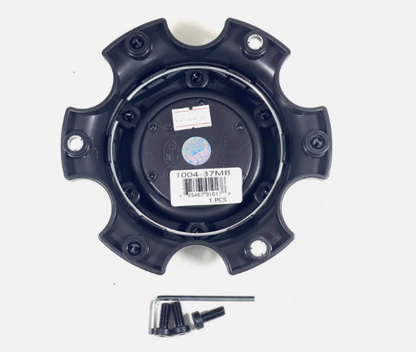 1Pc Fuel Wheel Center Cap Matte Black 1004-35 1004-36 1004-37MB NEW WITH BOLTS