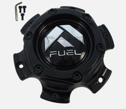 Fuel Wheels Gloss Black Center Cap # 1004-37GB / 1004-36 / 6x135 6x5.5 (1Pc)