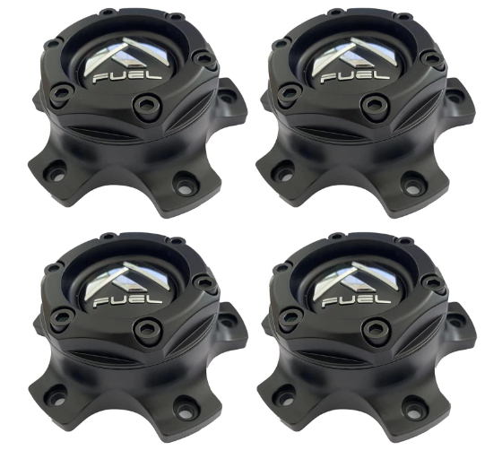 Wheel Center Cap for Fuel Matte Black 1004-44MB / 1004-39 New + Bolts 4PCS, 1004-39/44