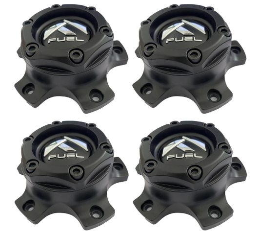 Wheel Center Cap for Fuel Matte Black 1004-44MB / 1004-39 New + Bolts 4PCS, 1004-39/44