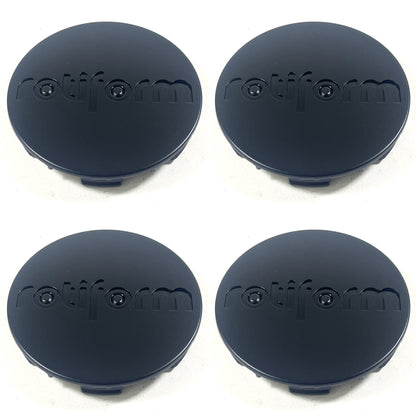 RotiForm Wheels Flat Black Custom Wheel Center Caps # 1004-40MB (4 CAPS)