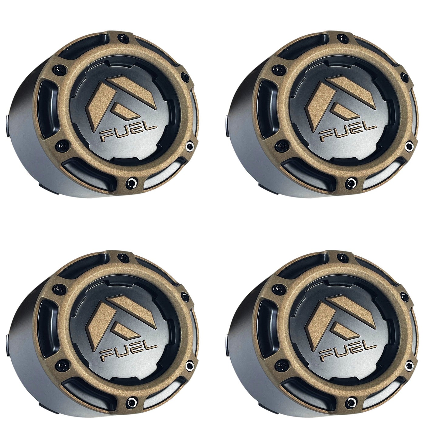 Fuel Offroad Wheel Matte Black and Bronze Center Cap # 1005-49SZD (4 CAPS)  D681 Rebel 8x170 8x180
