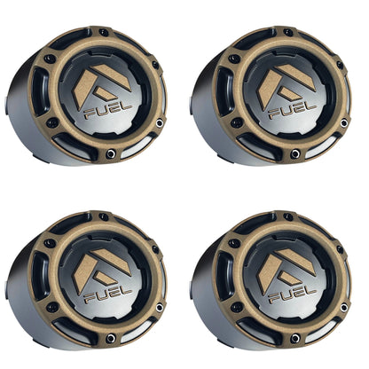 Fuel Offroad Wheel Matte Black and Bronze Center Cap # 1005-49SZD (4 CAPS)  D681 Rebel 8x170 8x180