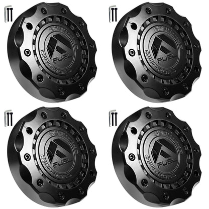 Fuel Off-Road Wheels Black Wheel Center Cap # 1005-92BLD - for 5/6L D723 Militia D725 Militia (4 CAPS)