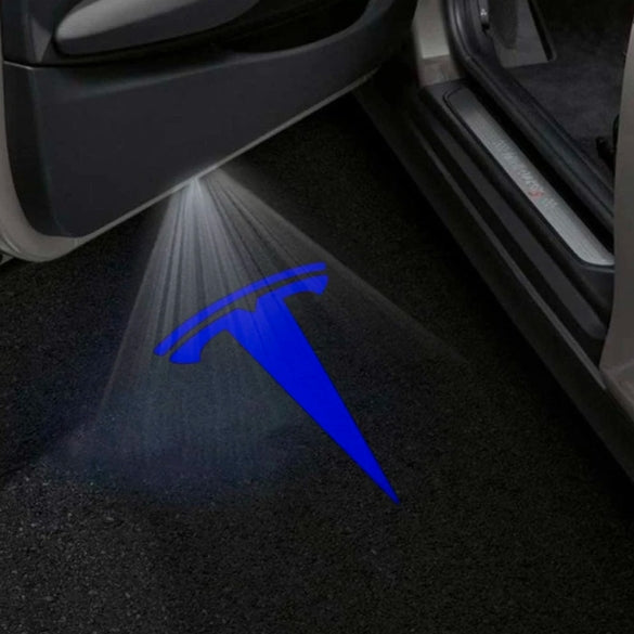 Tesla Model S Premium Door Puddle Lights Multiple Designs 2014–2019