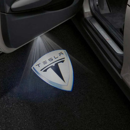 Tesla Model Y Premium Door Puddle Lights Multiple Designs 2020–2026