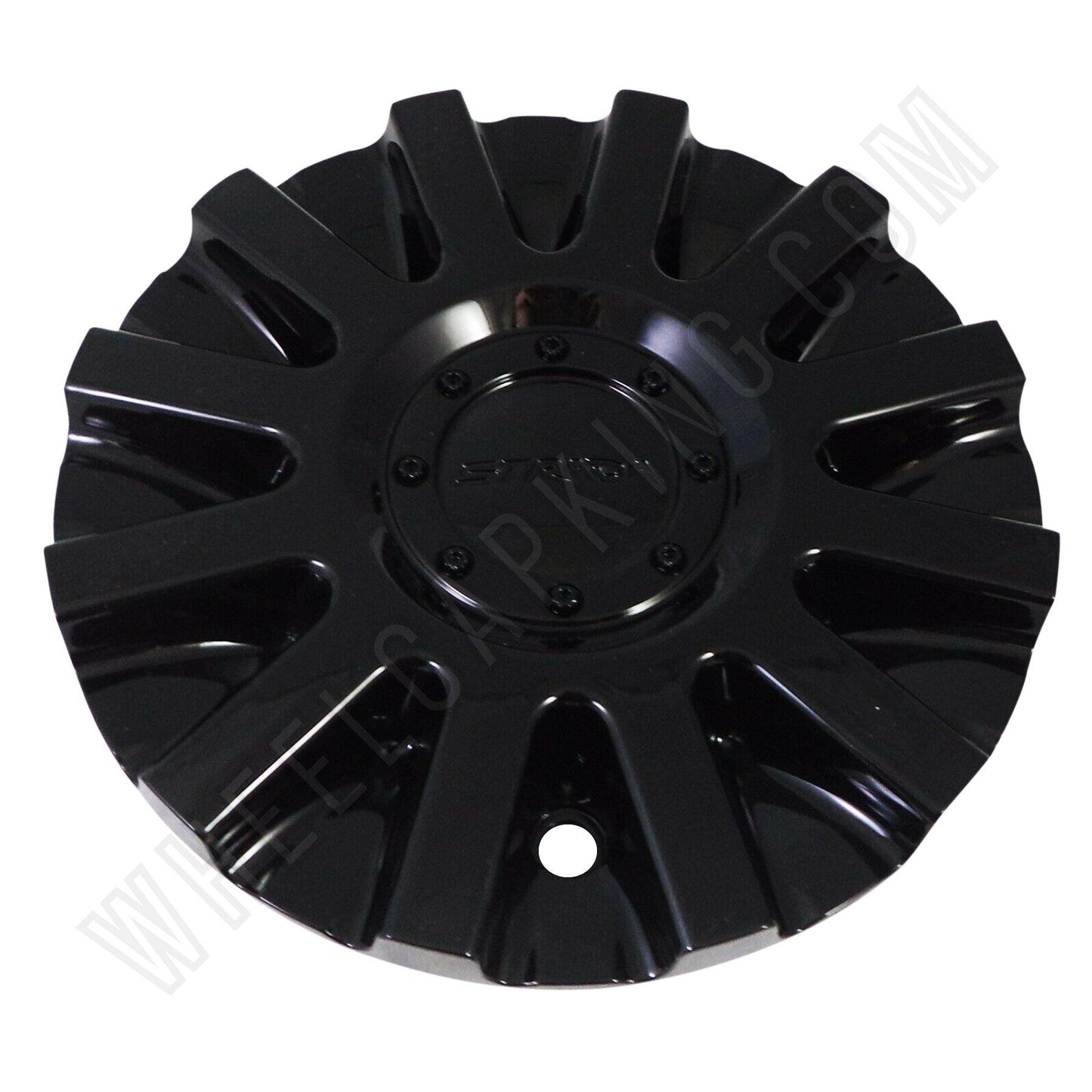 Strada Wheels Gloss Black Custom Wheel Center Cap # 11212285F-2 / S16 (1 CAP)
