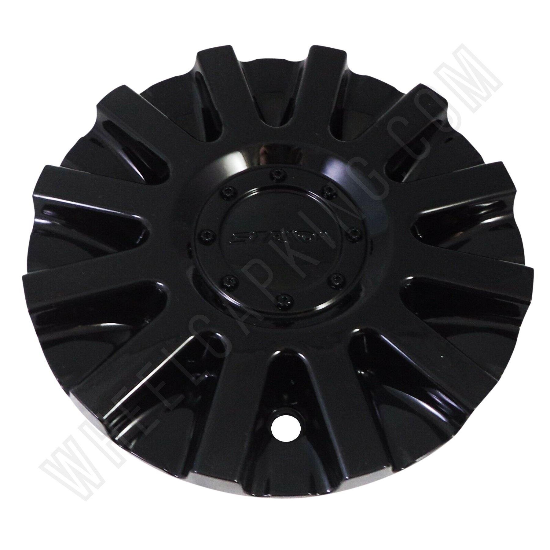 Strada Wheels Gloss Black Custom Wheel Center Cap # 11212285F-2 / S16 (1 CAP)