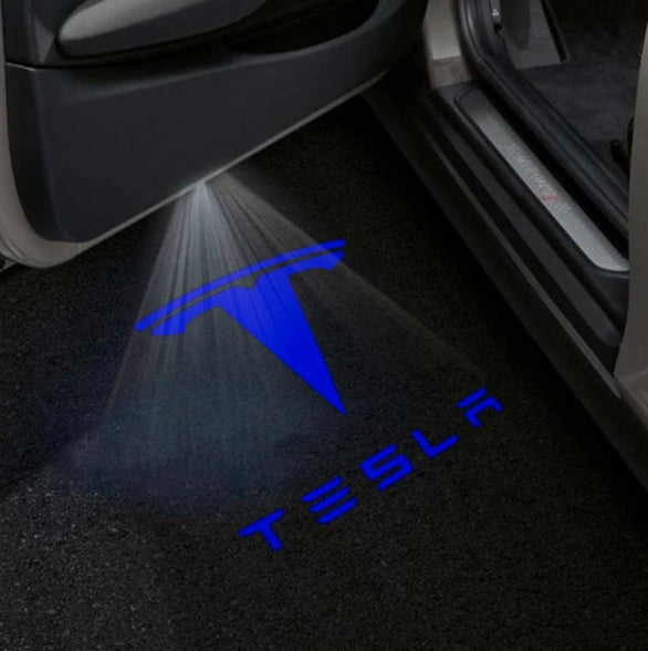 Tesla Model S Premium Door Puddle Lights Multiple Designs 2014–2019