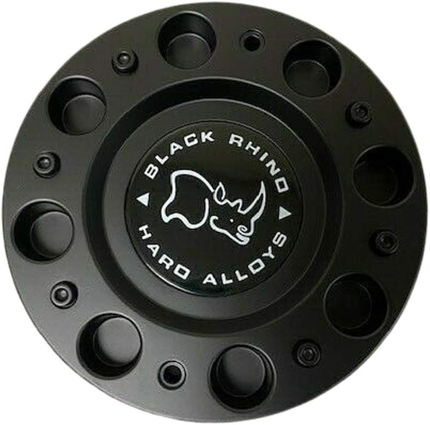 Black Rhino Wheels 1244S01+MB-429 1244C01 Matte Black Wheel Center Cap (1Pc)