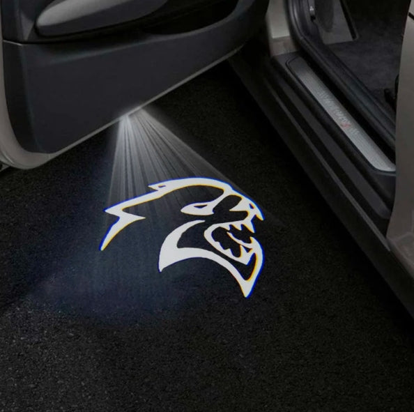 Dodge Challenger 3rd Gen Premium Door Puddle Lights Multiple Designs 2008-2023