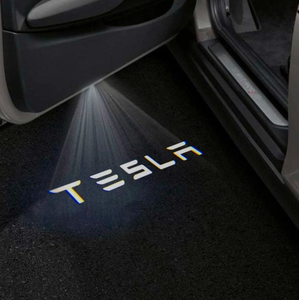 Tesla Model S Premium Door Puddle Lights Multiple Designs 2014–2019