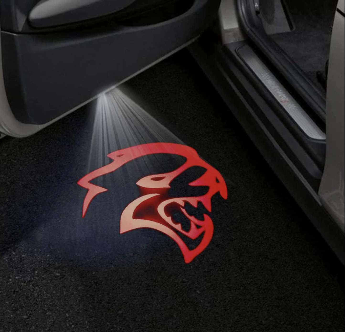 Dodge Challenger 3rd Gen Premium Door Puddle Lights Multiple Designs 2008-2023