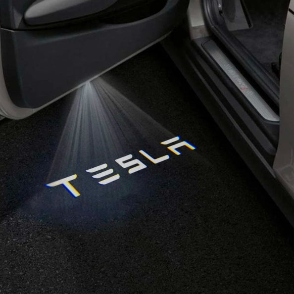 Tesla Model Y Premium Door Puddle Lights Multiple Designs 2020–2026