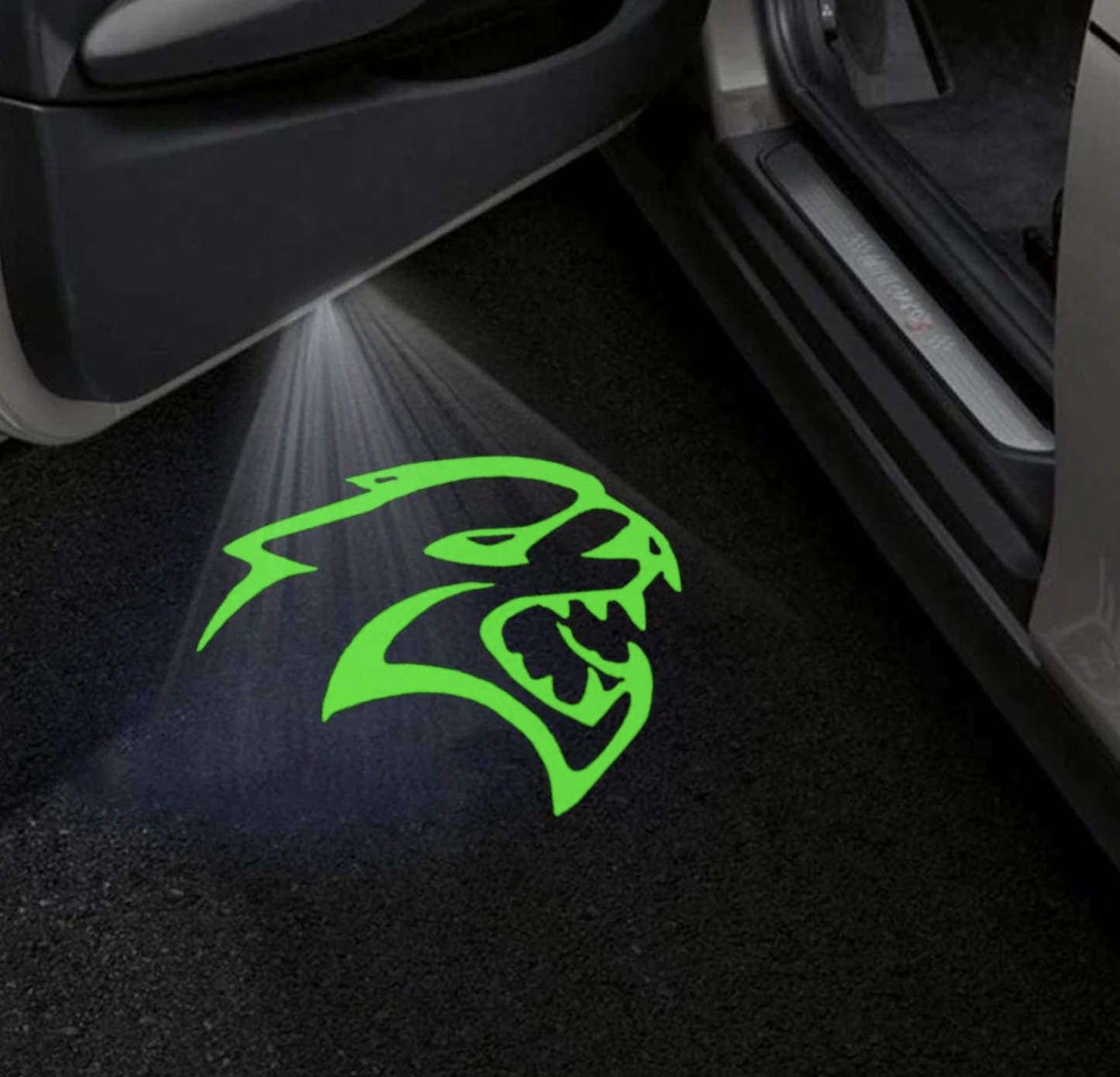 Dodge Challenger 3rd Gen Premium Door Puddle Lights Multiple Designs 2008-2023