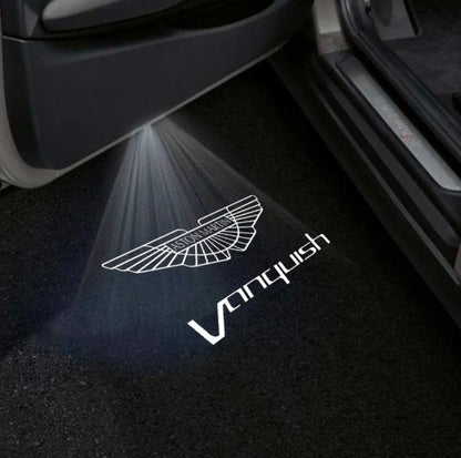 Aston Martin Vanquish Door Stick On Puddle Lights Multiple Designs 2001-2007