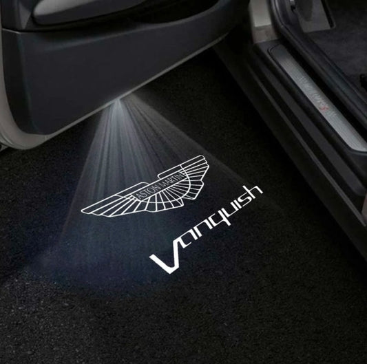 Aston Martin Vanquish Door Stick On Puddle Lights Multiple Designs 2001-2007