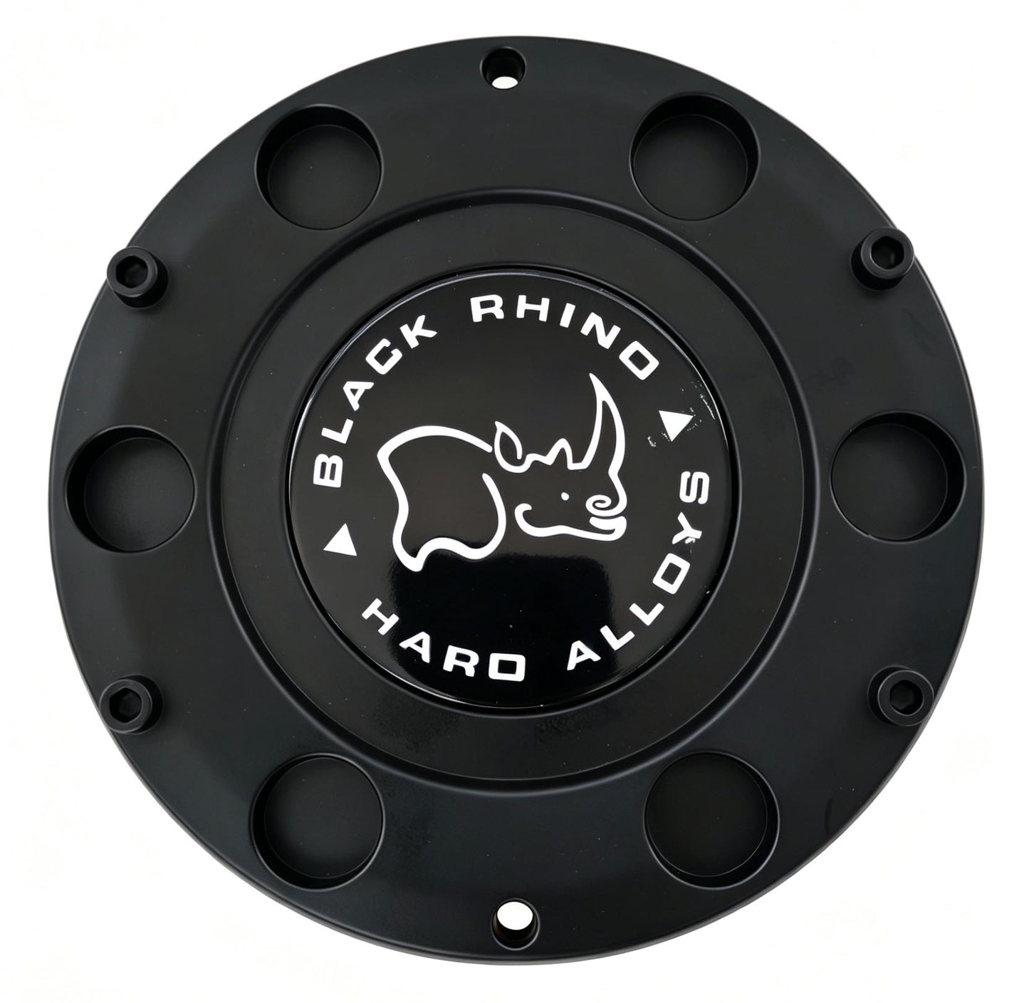 Black Rhino 1902S02 matte black center cap angled view