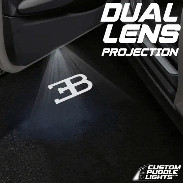 Bugatti Chiron Dynamic Dual Lens Premium Door Puddle Lights Multiple Designs 2016-2026