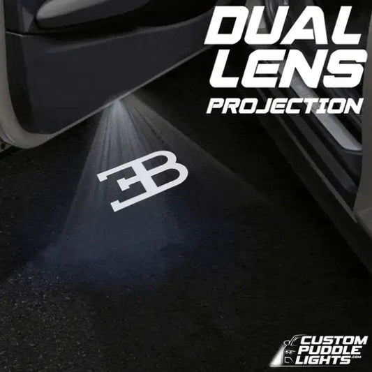 Bugatti Veyron Dynamic Dual Lens Premium Door Puddle Lights Multiple Designs 2005-2015