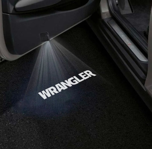 Jeep Wrangler TJ Door Stick On Puddle Lights Multiple Designs 1997-2006
