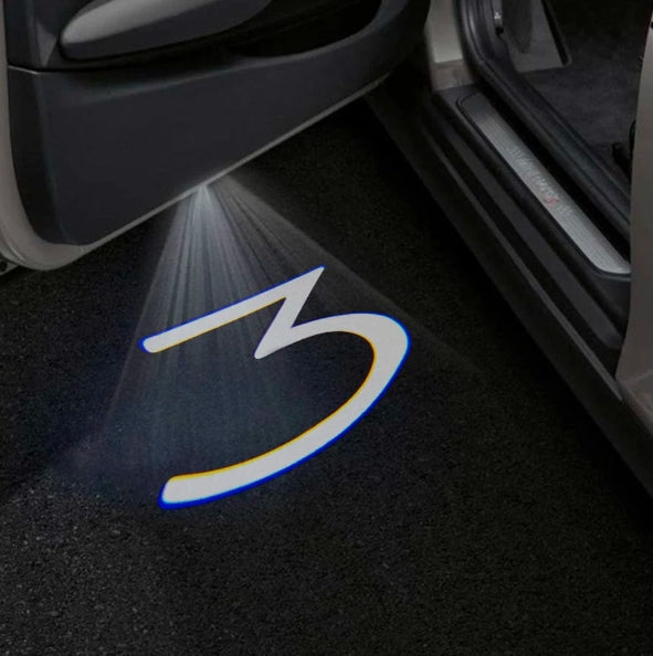 Tesla Model 3 Premium Door Puddle Lights Multiple Designs 2017–2023