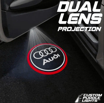 Audi TT RS Dynamic Dual Lens Premium Door Puddle Lights Multiple Designs 2009–2023