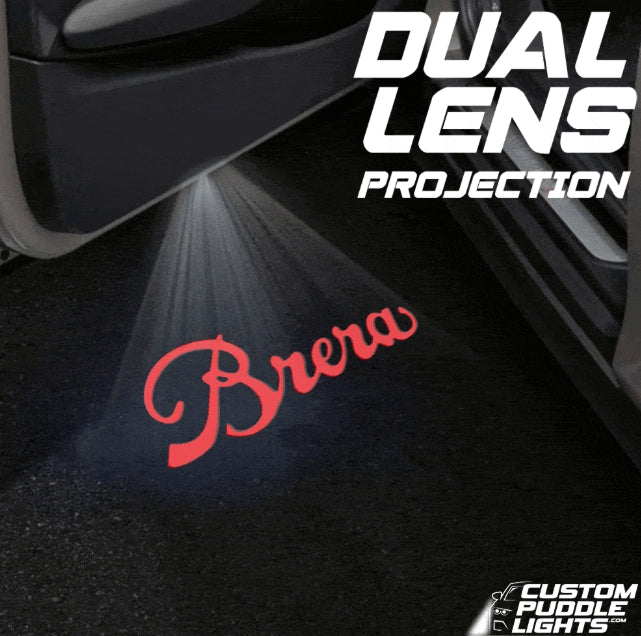Alfa Romeo Brera Dynamic Dual Lens Premium Door Puddle Lights Multiple Designs 2005-2010