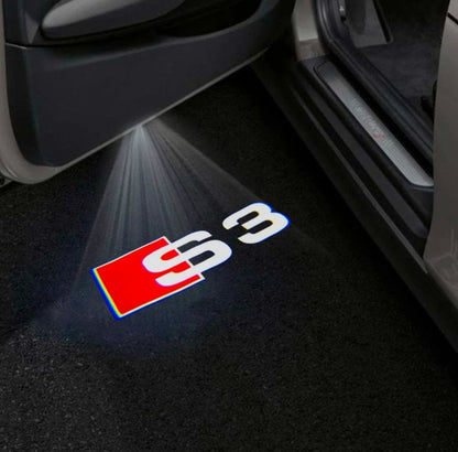 Audi S3 / RS3 Premium Door Puddle Lights Multiple Designs 1999 - 2026