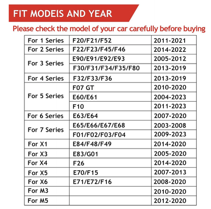 M LED Car Door Puddle Lights, Power Performance Welcome Light Compatible with 3 4 5 7 X1 X4 X5 E70 E71 E72 F30 Series Easy Plug & Play (2PCS)