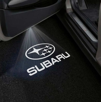 Subaru Impreza 2nd/3rd Gen Door Stick On Puddle Lights Multiple Designs 2001-2012