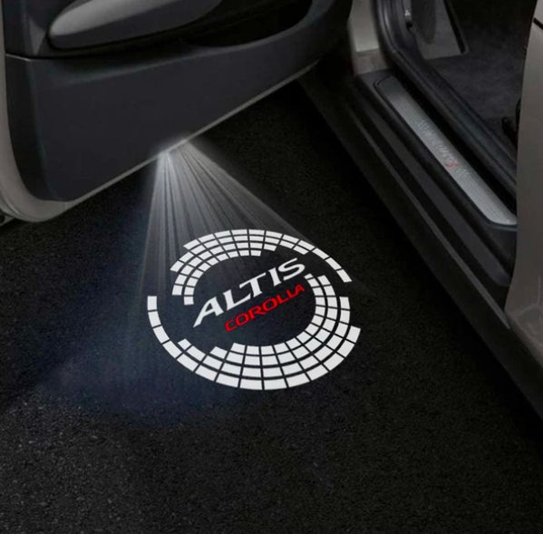 Toyota Corolla 9th Gen E120 Door Stick On Puddle Lights Multiple Designs 2003-2008