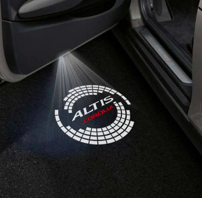 Toyota Corolla 9th Gen E120 Door Stick On Puddle Lights Multiple Designs 2003-2008