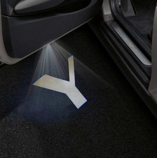 Tesla Model Y Premium Door Puddle Lights Multiple Designs 2020–2026