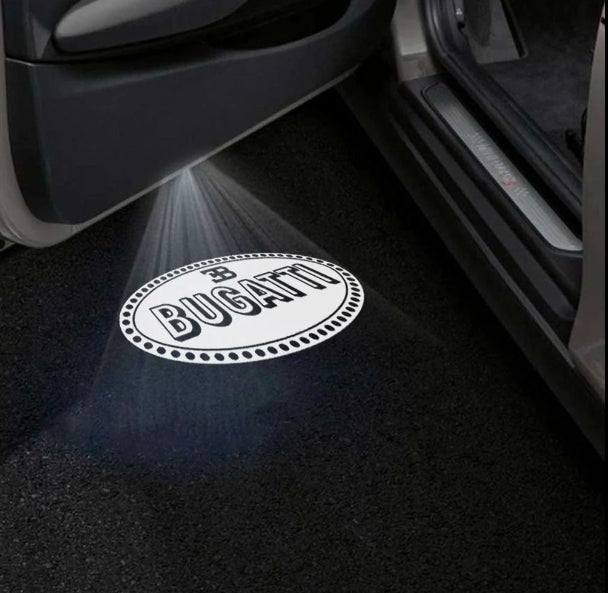 Bugatti Divo 1st Gen Door Stick On Puddle Lights Multiple Designs 2019-2021