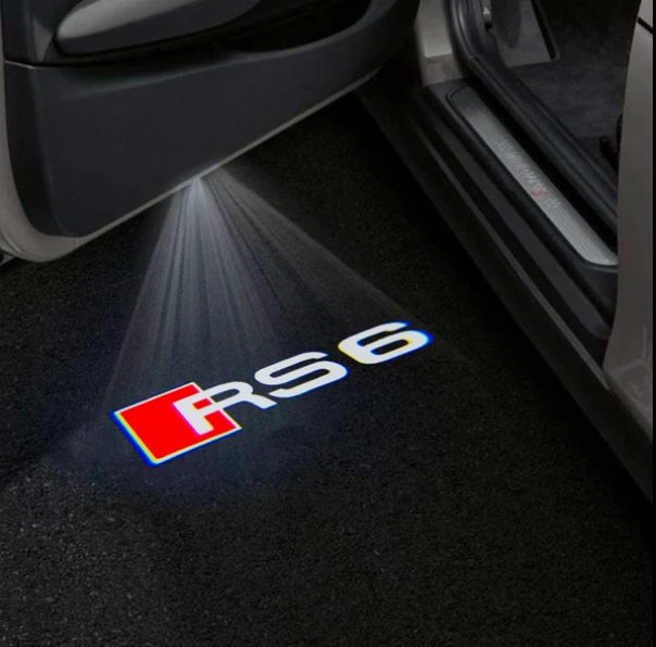 Audi RS6 Premium Door Puddle Lights Multiple Designs 2002 - 2026