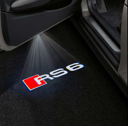 Audi RS6 Premium Door Puddle Lights Multiple Designs 2002 - 2026