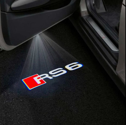 Audi RS6 Premium Door Puddle Lights Multiple Designs 2002 - 2026