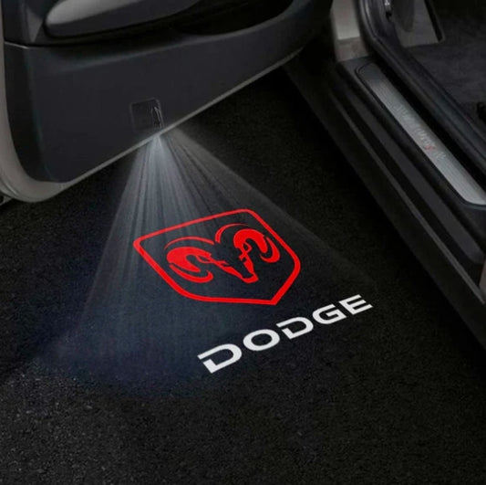 Dodge Attitude 1st/2nd/4th Gen Door Stick On Puddle Lights Multiple Designs 2006-2026