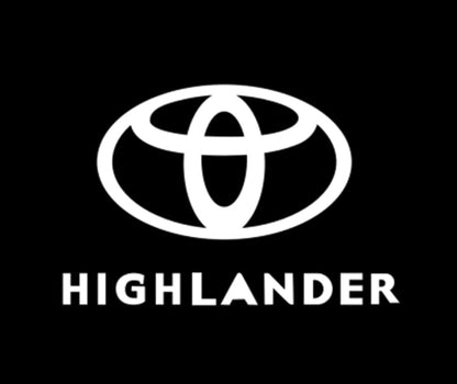 Toyota Highlander Premium Door Puddle Lights Multiple Designs 2008-2026