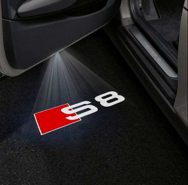 Audi S8 Premium Door Puddle Lights Multiple Designs 2006-2026